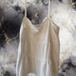 Paper Crane Spaghetti Strap Ruffle Flowy Top
