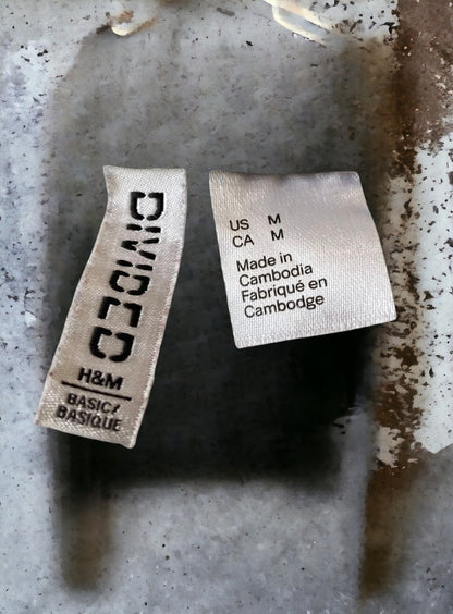 H&M Divided V-Neck Ruched Top (Junior)