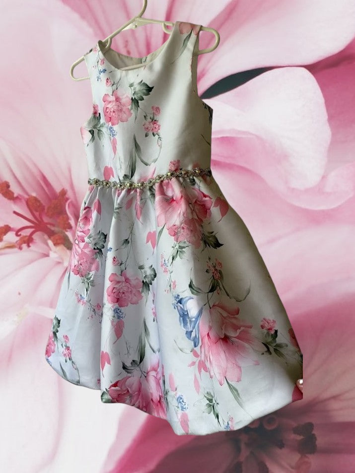 This summer party dress from Rare Editions features a lovely floral design