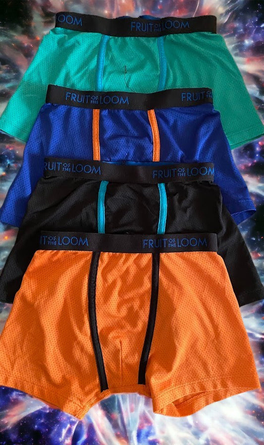 Colorful and Comfortable 4pc Boys Boxer Briefs