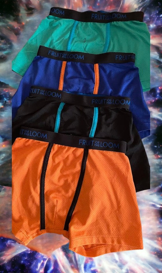 Colorful and Comfortable 4pc Boys Boxer Briefs