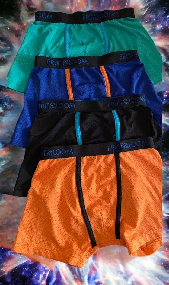 Colorful and Comfortable 4pc Boys Boxer Briefs