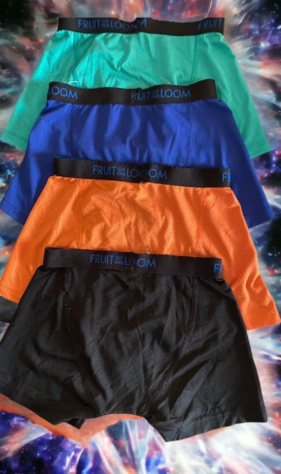 Colorful and Comfortable 4pc Boys Boxer Briefs