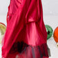 The Holiday Editions girl's sleeveless red floral dress features sequin floral decorations on the top and a front bow for a touch of elegance
