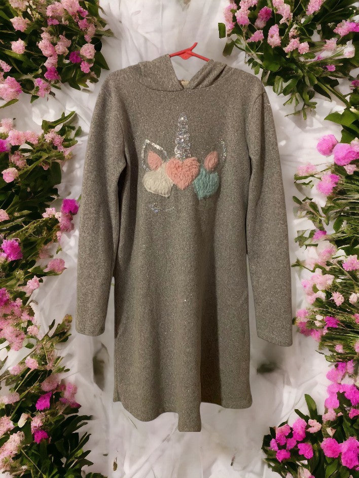 The unicorn sequin sleep hoodie is comfortable and stylish sleepwear