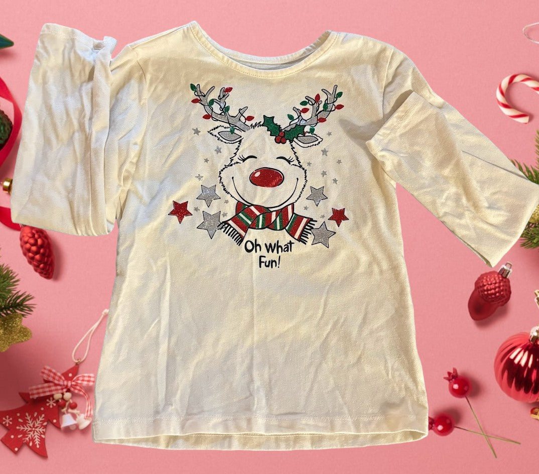 Girl's Christmas Graphic Long Sleeve Tee