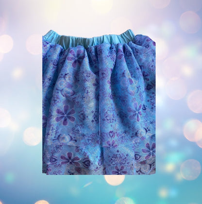 This Disney Collection Floral Layered Mesh Skirt lets your little ones twirl and play with ease