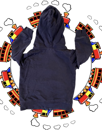 This MiniBamba Cotton Stripe Hooded Sweatshirt is perfect for your little adventurer