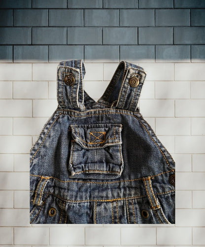 The Children's Place distressed jean overalls are designed to keep your baby boy comfortable and stylish