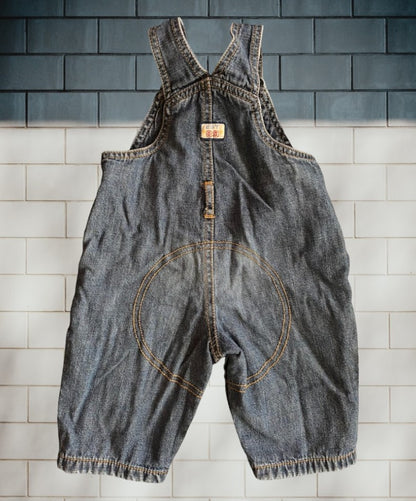 The Children's Place distressed jean overalls are designed to keep your baby boy comfortable and stylish