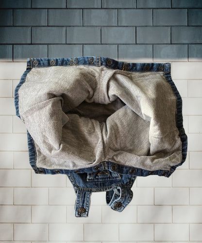 The Children's Place distressed jean overalls are designed to keep your baby boy comfortable and stylish