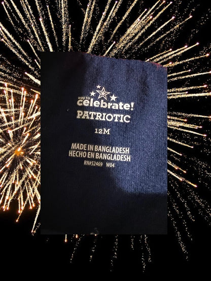 Whether you are celebrating the 4th of July or just want to add some color to your little one's wardrobe, our onesie is the perfect choice