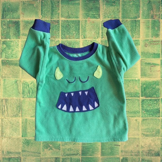 Monster graphic design pajama top