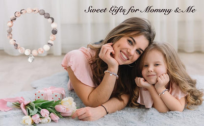 Valentines Day Heart Bracelet Gift for Daughter