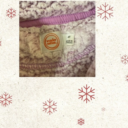 Wonder Nation Serpa Fleece Pullover Sweater - Violet Bloom