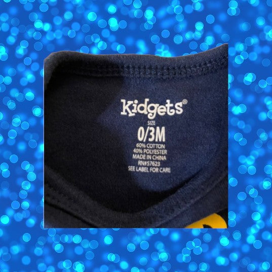 Perfect for your little one's wardrobe this summer, the Kidgets Appliqué Onesie features a bright and colorful design that is sure to catch everyone's eye