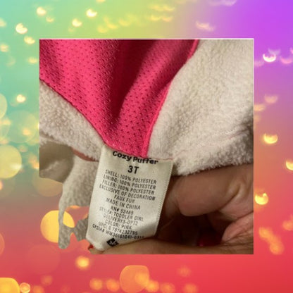 Member’s Mark cozy puffer winter coat features a secure zipper, snap closure and serpa lining