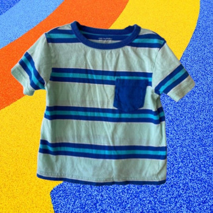 With a comfortable fit and fun striped design, this boys cotton stripe top from The Children's Place is perfect for your little one's daily adventures