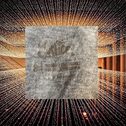 Justice Graphic tee lace appliqué hi-low beautiful jewel design top