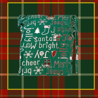 This Carter's pajama top features a festive Christmas pattern