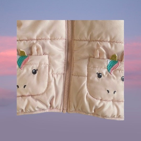 Carter’s Appliqué Unicorn Hooded Winter Coat