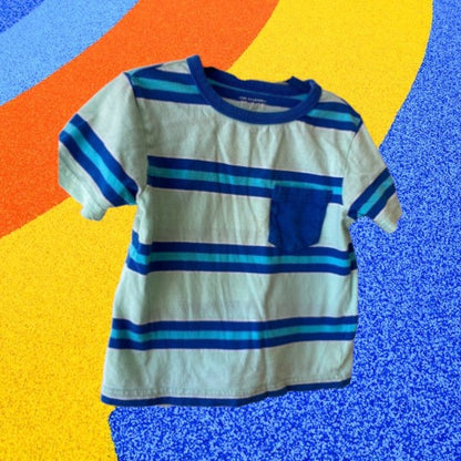 With a comfortable fit and fun striped design, this boys cotton stripe top from The Children's Place is perfect for your little one's daily adventures