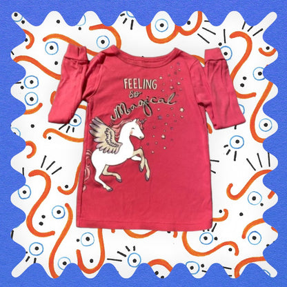 Member’s Mark design pajama top with vibrant glitter graphics