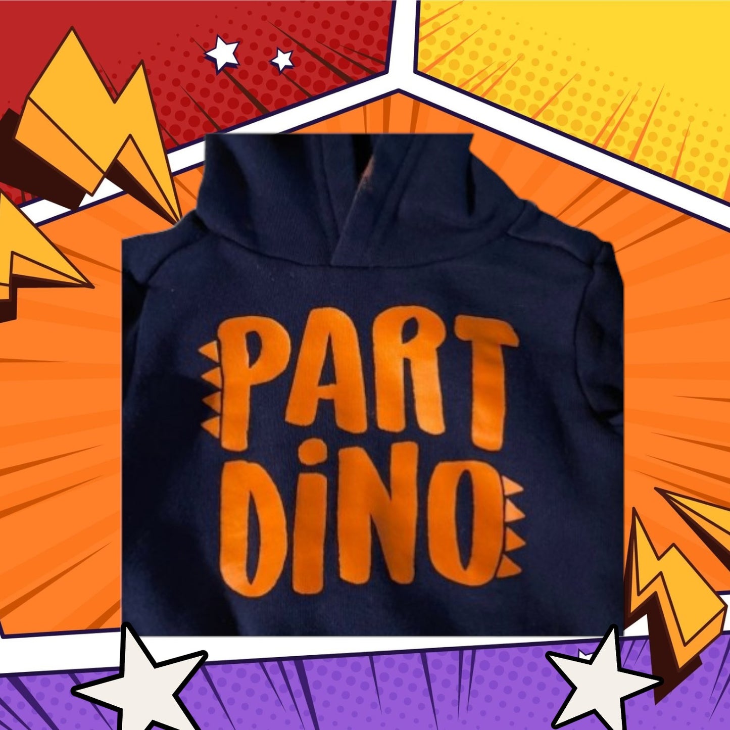 Dinosaur Graphic Design Sweatshirt Hoodie