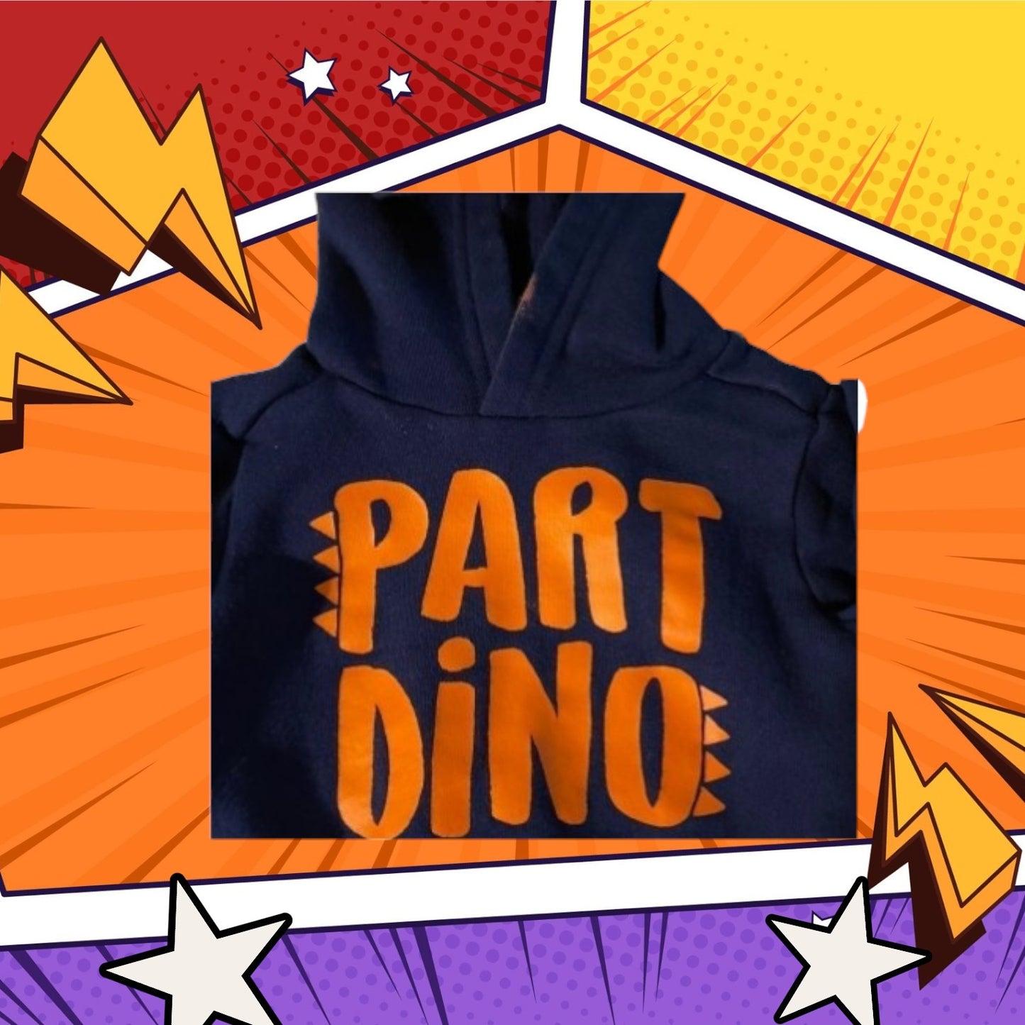 Dinosaur Graphic Design Sweatshirt Hoodie