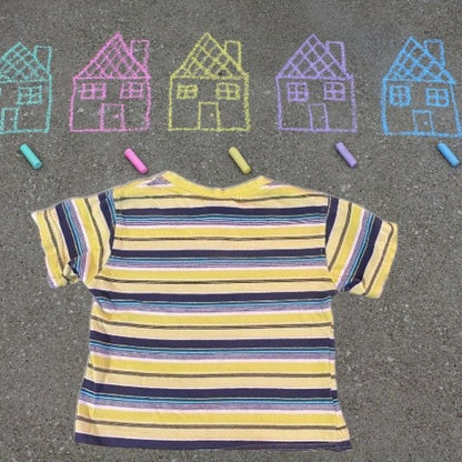 The Quad Seven Boys Cotton V-Neck Stripe Shirt is made with high-quality materials, providing durability and comfort for your little one