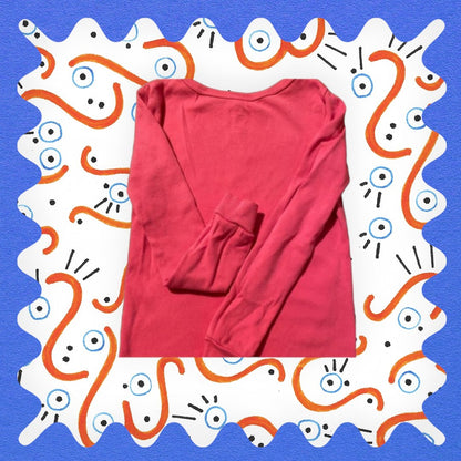 Member’s Mark design pajama top with vibrant glitter graphics