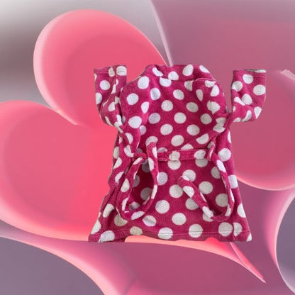 2pc -Disney Polka Dot Bathrobe & Pajama Pants