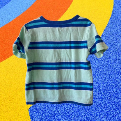 With a comfortable fit and fun striped design, this boys cotton stripe top from The Children's Place is perfect for your little one's daily adventures
