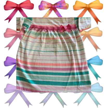 Add a touch of cuteness to your little girl's wardrobe with this multicolored Circo stripe top