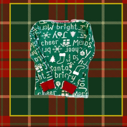This Carter's pajama top features a festive Christmas pattern