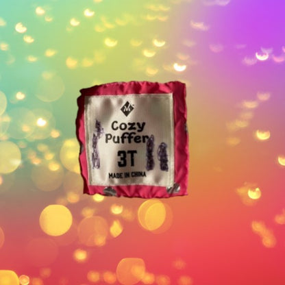 Member’s Mark cozy puffer winter coat features a secure zipper, snap closure and serpa lining