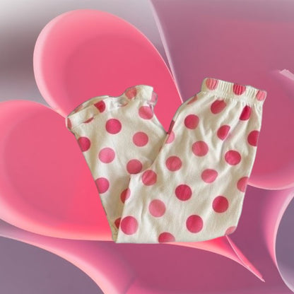 2pc -Disney Polka Dot Bathrobe & Pajama Pants