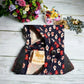 Pretty little girl's beautiful all-over floral dress