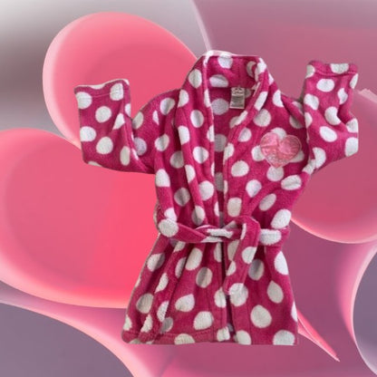 2pc -Disney Polka Dot Bathrobe & Pajama Pants