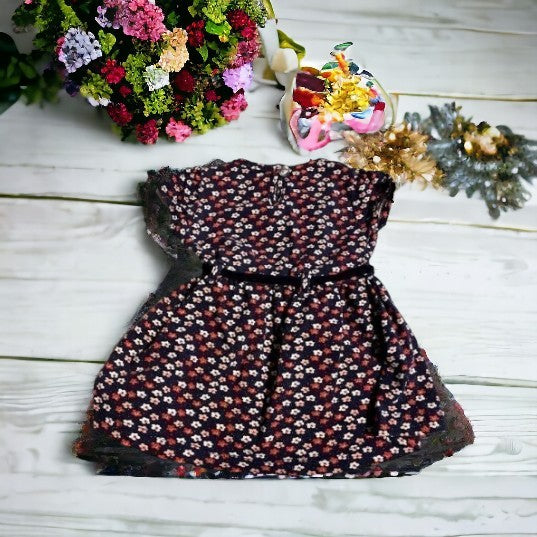 Pretty Little Girl's Floral Dress