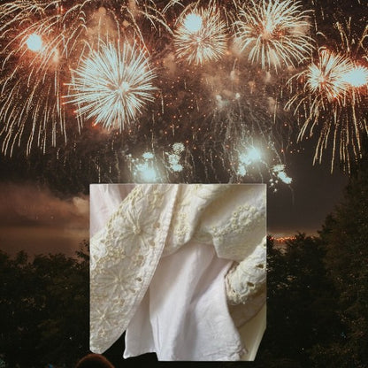 This beautiful Shrinking Violet cotton dress boasts a crocheted design