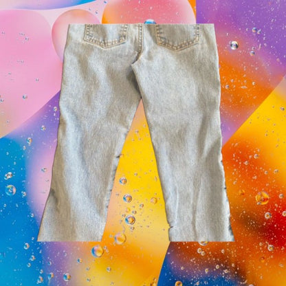 Featuring a unique appliqué design of glitter hearts and stars, these Healthtex jeans are very pretty and fashionable