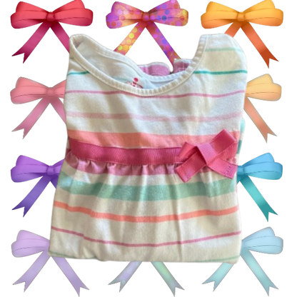 Add a touch of cuteness to your little girl's wardrobe with this multicolored Circo stripe top