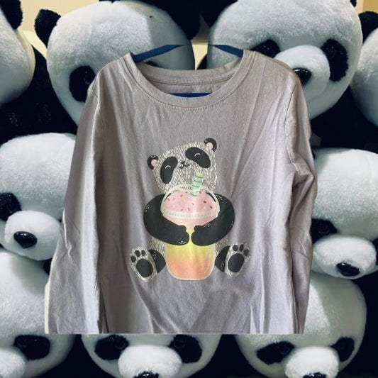 This Cat & Jack long sleeve shirt offers a cute and fun panda graphic design that any girl will love