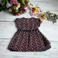 Pretty little girl's beautiful all-over floral dress