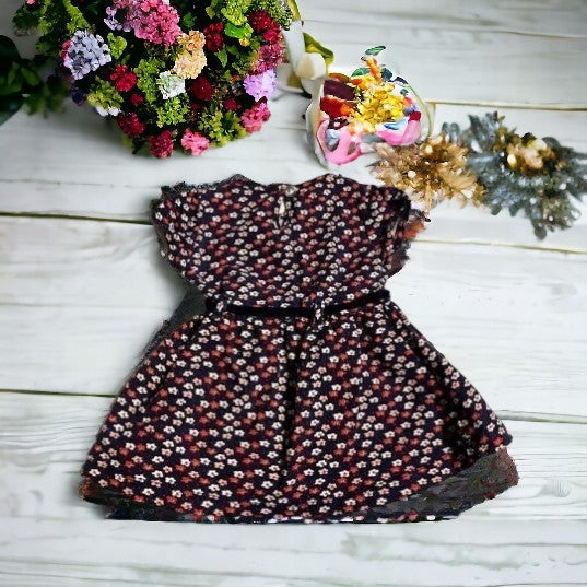 Pretty Little Girl's Floral Dress