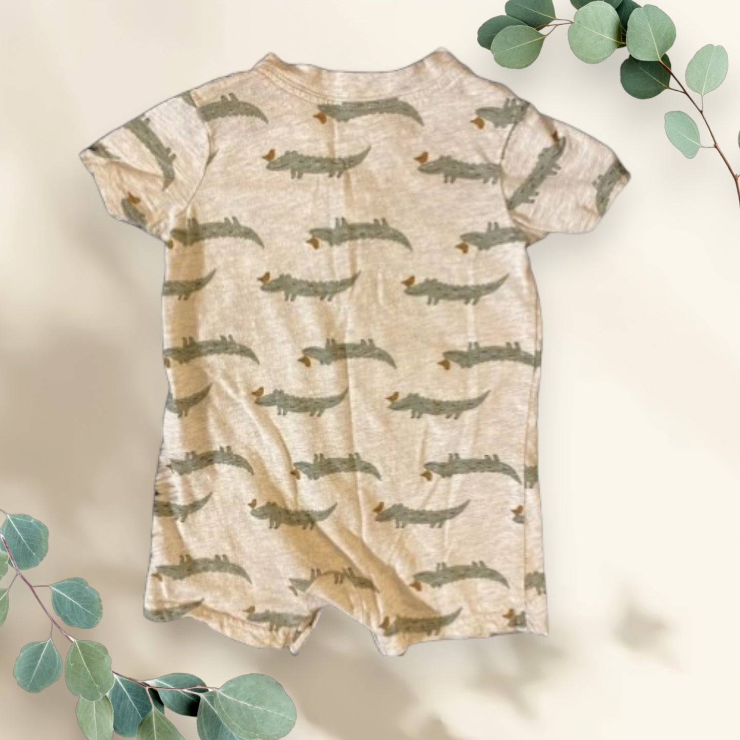 This Carter’s animal design onesie features adorable animal designs