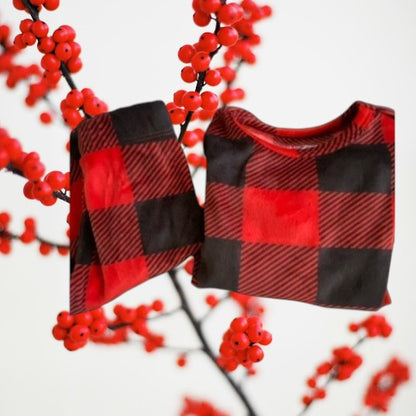 This 2pc pajama set from Cat &amp; Jack features a cool checker design and is made of incredibly soft fabric