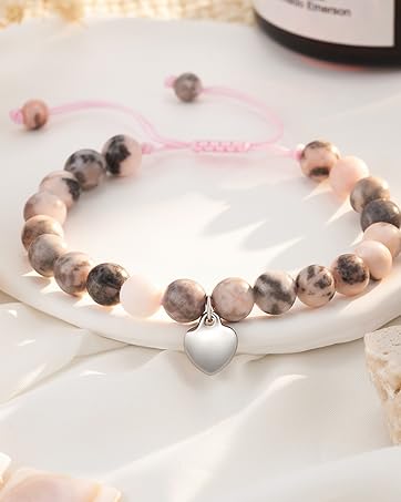 Valentines Day Heart Bracelet Gift for Daughter