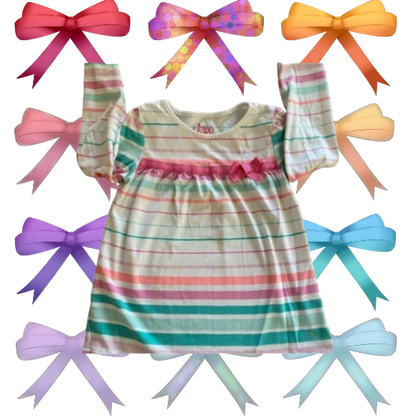 Add a touch of cuteness to your little girl's wardrobe with this multicolored Circo stripe top